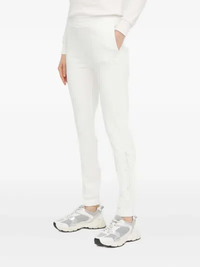 Armani Exchange Logo-detail Track Pants In White