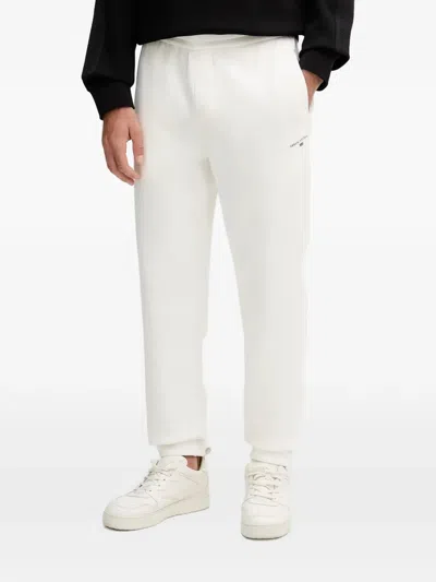 Armani Exchange Logo-detail Track Pants In White