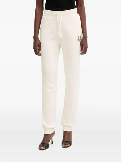 Armani Exchange Logo-detail Trousers In Neutral