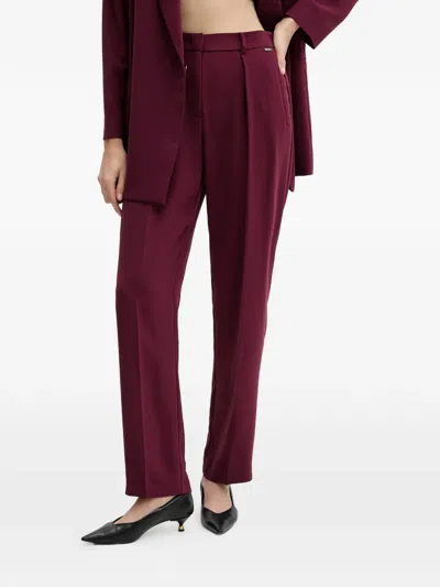 Armani Exchange Logo-detail Trousers In Red