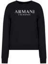 Armani Exchange Logo-embellished Sweatshirt In Black