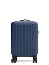 Armani Exchange Logo-embossed Ribbed Luggage In Blue