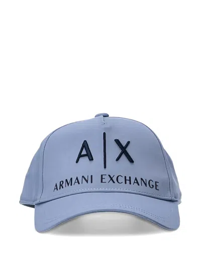 Armani Exchange Logo-embroidered Baseball Hat In Green