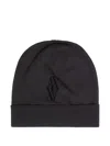 Armani Exchange Logo-embroidered Beanie Hat In Brown