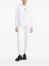 Armani Exchange Logo-embroidered Hoodie In White