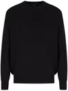 Armani Exchange Logo-embroidered Sweater In Black