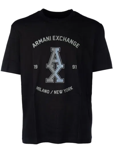 Armani Exchange T-shirt In Black