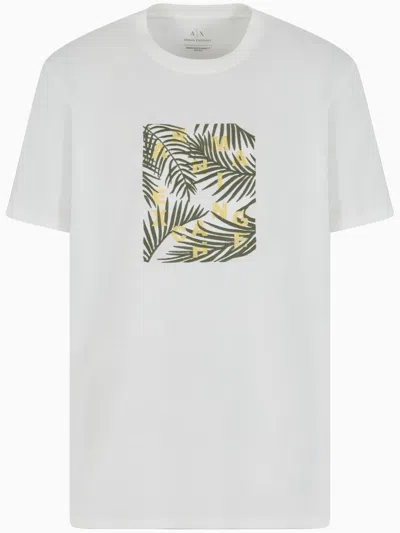 Armani Exchange Logo-embroidered T-shirt In Multi