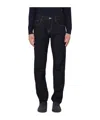 Armani Exchange J16 Straight Fit Jeans In Cotton Indigo Denim In Black