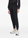 Armani Exchange Logo-embroidered Track Pants In Black