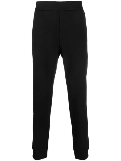 Armani Exchange Logo-embroidered Track Pants In Black