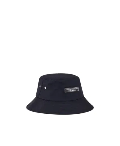 Armani Exchange Logo Fisherman's Hat In Black