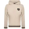Armani Exchange Logo Hoodie Beige