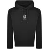Armani Exchange Logo Hoodie Black