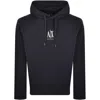 Armani Exchange Logo Hoodie Navy In Navy