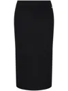 Armani Exchange Official Store Midi Skirts In Black