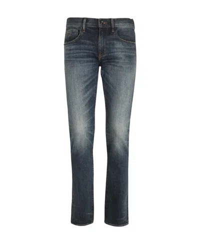Armani Exchange Logo Jeans In Black