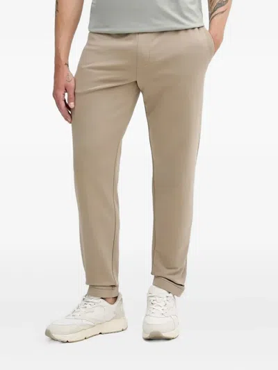 Armani Exchange Logo Joggers In Brown