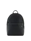 Armani Exchange Backpack With External Pocket With Small Hook In Black