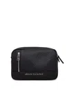 Armani Exchange Logo-lettering Belt Bag In Black
