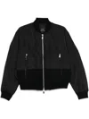 Armani Exchange Logo-patch Bomber Jacket In Black