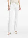 Armani Exchange Logo-patch Flared Jeans In White