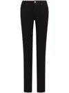 Armani Exchange Logo-patch Jeans In Black