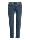 Armani Exchange Logo-patch Jeans In Blue