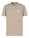 Armani Exchange Logo-patch T-shirt In Brown
