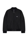 Armani Exchange Logo Patch Zip Jacket In Black
