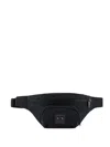 Armani Exchange Waist Bag With External Pocket In Black