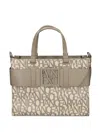Armani Exchange Logo-plaque Buckle Tote Bag In Brown