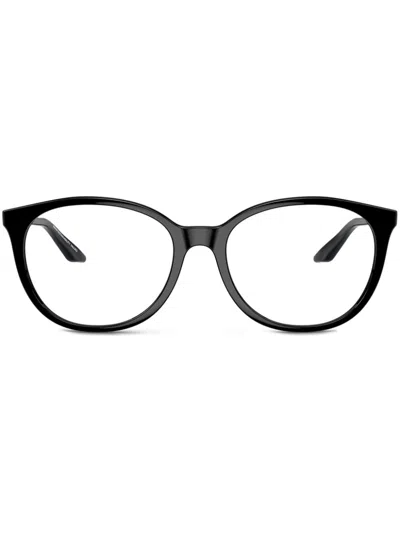 Armani Exchange Eyewear In Shiny Black