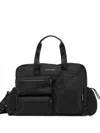 Armani Exchange Logo-plaque Holdall In Black