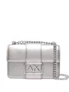 Armani Exchange Logo-plaque Mini Crossbody Bag In Gray
