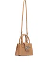 Armani Exchange Logo-plaque Top-handle Tote Bag In Brown