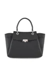 Armani Exchange Handbag With Flap And Metal Details In Black
