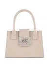 Armani Exchange Logo-plaque Tote Bag In Neutrals