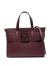 Armani Exchange Logo-plaque Tote Bag In Red