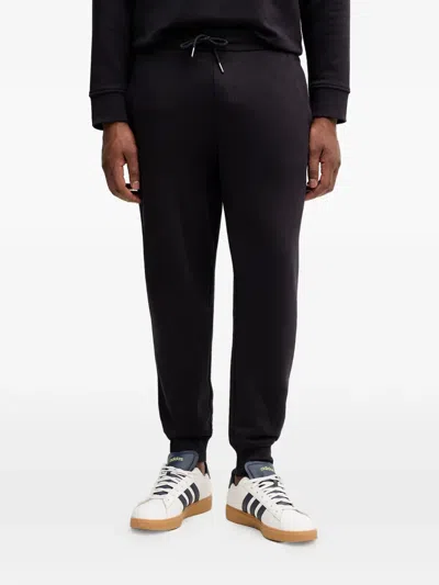 Armani Exchange Logo-plaque Track Pants In Black