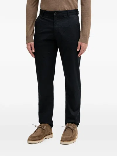 Armani Exchange Logo-plaque Trousers In Black