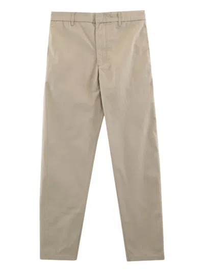 Armani Exchange Logo-plaque Trousers In Neutral