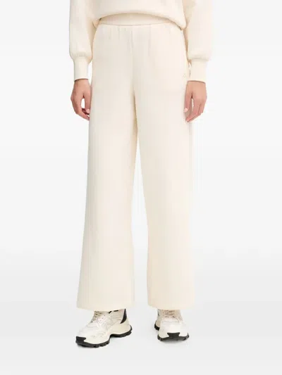 Armani Exchange Logo-plaque Wide-leg Joggers In White