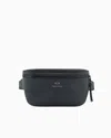 Armani Exchange Logo Pouch In Blue