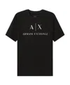 Armani Exchange Chest Logo Slim Fit T-shirt In Black