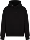 Armani Exchange Logo-print Hoodie In Schwarz