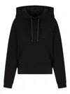 Armani Exchange Logo-print Hoodie In Black