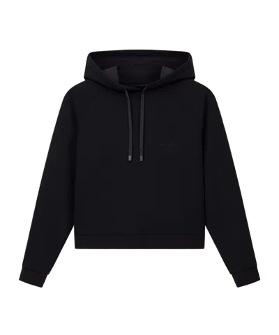Armani Exchange Logo-print Hoodie In Black