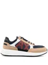 Armani Exchange Logo-print Low-top Sneakers In Nude