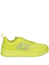 Armani Exchange Logo-print Panelled Sneakers In 黄色